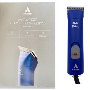 ANDIS Professional Proclip AGC+ 2-Speed Clipper • Blue Dog Grooming Shears NEW